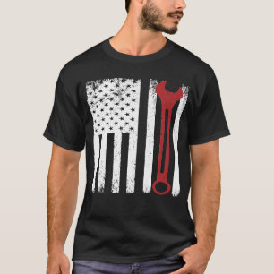 Auto Repairman Car Mechanic Wrench Workshop Tools T-Shirt