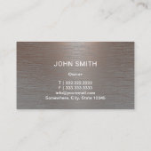 Auto Reparatur Auto-Logo Automotive Mechanik Metal Visitenkarte (Rückseite)