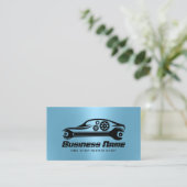 Auto Reparatur Auto & Schraubenschlüssel Blaue Aut Visitenkarte (Stehend Vorderseite)