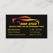 Auto Reparatur Auto & Schraubenschlüssel Visitenkarte (Vorderseite)