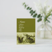 AUTO-REPARATUR - AUTOMOTIV, grün rot Visitenkarte (Stehend Vorderseite)