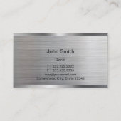 Auto Reparatur Beruflichen Auto Metallic Automotiv Visitenkarte (Rückseite)