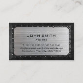 Auto Reparatur Beruflichen Metalle Gerahmt Automot Visitenkarte (Rückseite)