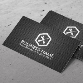 Auto Reparatur Beruflicher Schwarzmetallautomat Visitenkarte