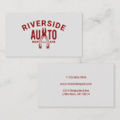 Auto-Reparatur einfache Zangen-Tool rot & grau Visitenkarte (Vorne/Hinten)