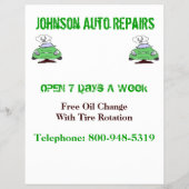 Auto Reparatur Flyer (Hinten)