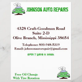 Auto Reparatur Flyer