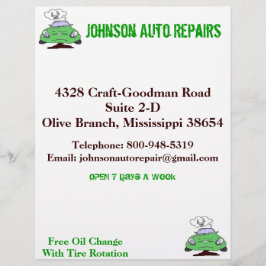 Auto Reparatur Flyer