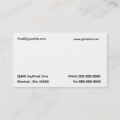 Auto-Reparatur-Geschäfts-Karte Visitenkarte (Rückseite)