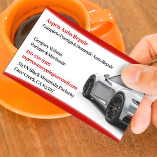 Auto-Reparatur-Geschäftskarten-Vorlage  Visitenkarte