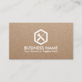 Auto Reparatur Handyman Automotive Rustikal Visitenkarte (Vorderseite)