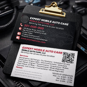 Auto-Reparatur & KFZ-Klimaexperte Individuelles Lo Visitenkarte