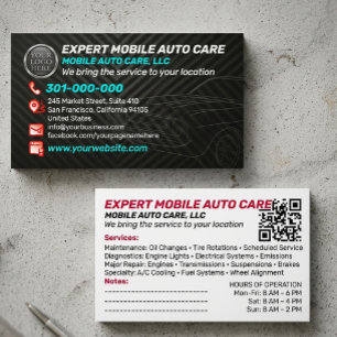Auto-Reparatur & KFZ-Klimaexperte Individuelles Lo Visitenkarte