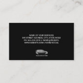 Auto Reparatur Kolben Zahnräder Logo | Techniker Visitenkarte (Rückseite)