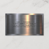 Auto-Reparatur-Logo | Metallische Visitenkarte (Rückseite)