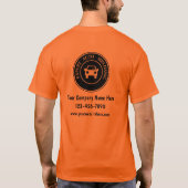 Auto-Reparatur-Logo-Vorlage-Shirts T-Shirt (Rückseite)