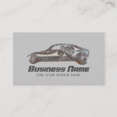 Auto Reparatur Motorrad Automotive Mechanik Visitenkarte (Vorderseite)