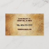 Auto-Reparatur-Visitenkarten Visitenkarte (Rückseite)