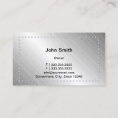 Auto Reparatur von Beruflichen Metallautos Visitenkarte (Rückseite)