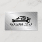 Auto Reparatur von Beruflichen Metallautos Visitenkarte (Vorderseite)