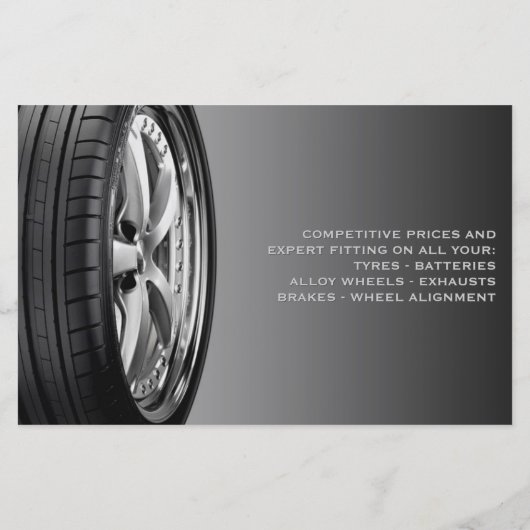 Auto-Reparatur von Reifen Flyer (Hinten)