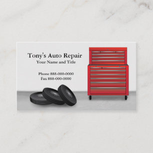 Auto-Reparaturkarte Visitenkarte