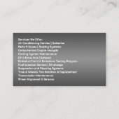 Auto-Reparaturkarte Visitenkarte (Rückseite)