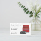 Auto-Reparaturkarte Visitenkarte (Stehend Vorderseite)