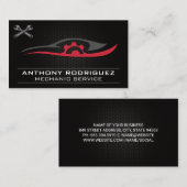 Auto-Reparaturlogos | Kohlenstofffaser Visitenkarte (Vorne/Hinten)