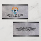 Auto-Reparaturservice-Logo | Mechanische Technik Visitenkarte (Vorne/Hinten)