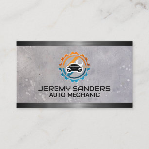 Auto-Reparaturservice-Logo   Mechanische Technik Visitenkarte