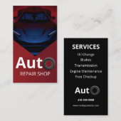 Auto-Reparaturshop-Visitenkarte für berufliche Visitenkarte (Vorne/Hinten)