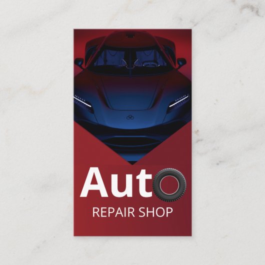 Auto-Reparaturshop-Visitenkarte für berufliche Visitenkarte (Vorderseite)