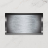 Auto-Reparatursymbol | Metallischer Hintergrund Visitenkarte (Rückseite)