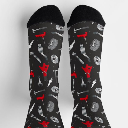 Auto-Reparaturtechniker Witzmechaniker Socken (Oben)