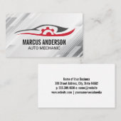 Auto-Reparaturwerkstatt | Autoteile Visitenkarte (Vorne/Hinten)