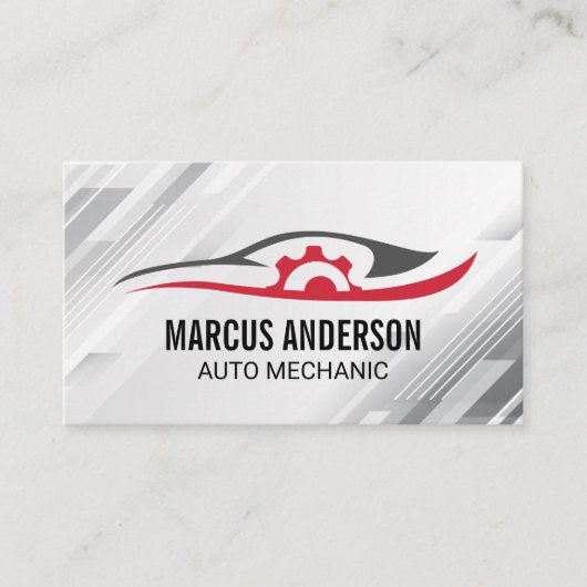 Auto-Reparaturwerkstatt | Autoteile Visitenkarte (Vorderseite)