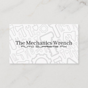 Auto-Reparaturwerkzeuge Auto-Service Mechanike Visitenkarte