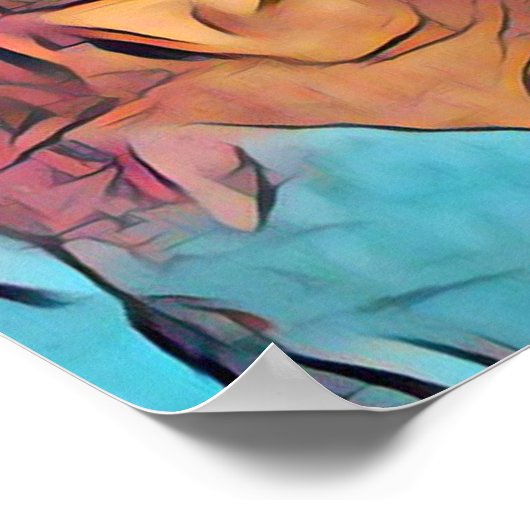 Auto Retrato Pop Art Poster (Ecke)