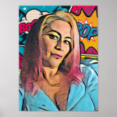 Auto Retrato Pop Art Poster (Vorne)