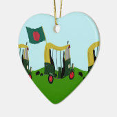 Auto Rickshaw in Bangladesch Keramikornament (Links)