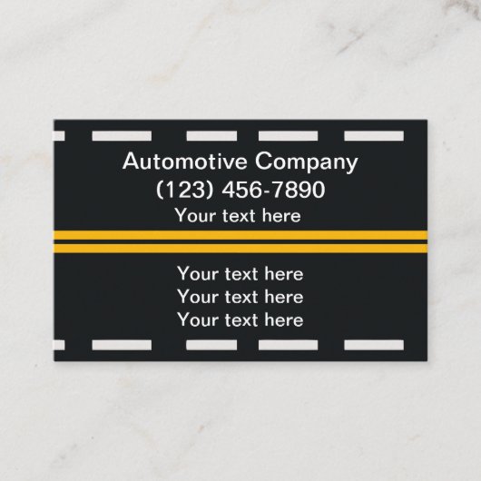 Auto-Roadside-Unterstützungsdienste Visitenkarte (Vorderseite)