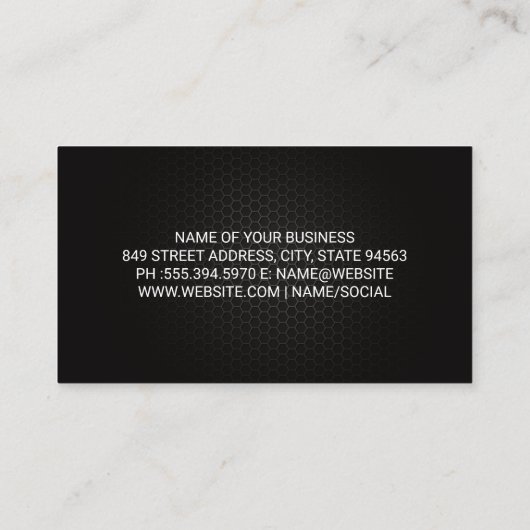 Auto | Rotorsymbol Visitenkarte (Rückseite)