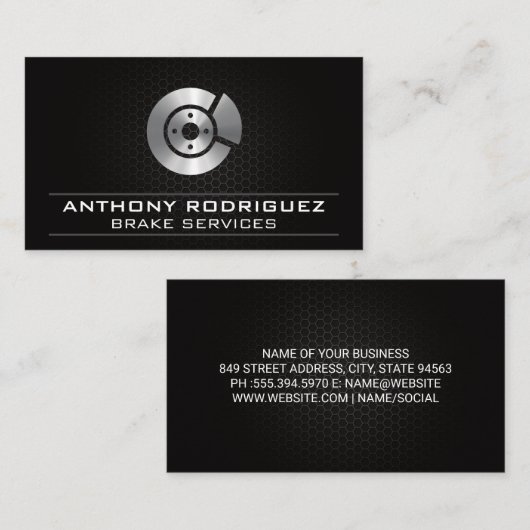 Auto | Rotorsymbol Visitenkarte (Vorne/Hinten)