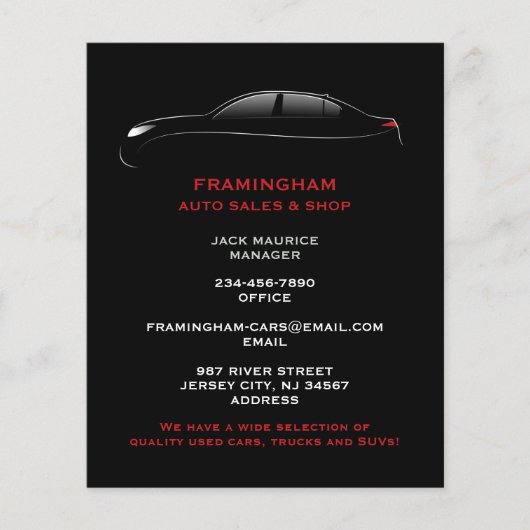 Auto Sale Bold Flyer (Vorne)