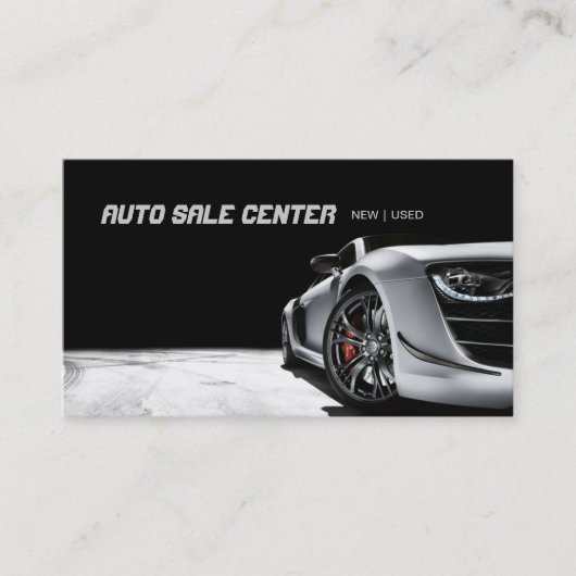 Auto Sale Car Dealer Business Card Visitenkarte (Vorderseite)