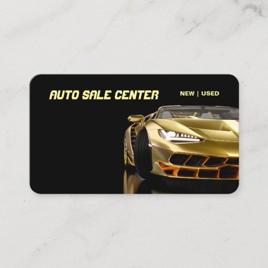 Auto Sales and Service Business Card Visitenkarte (Vorderseite)