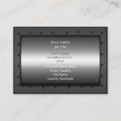 Auto Sales, Brushed Lila Chrome - Sportscar Visitenkarte (Rückseite)