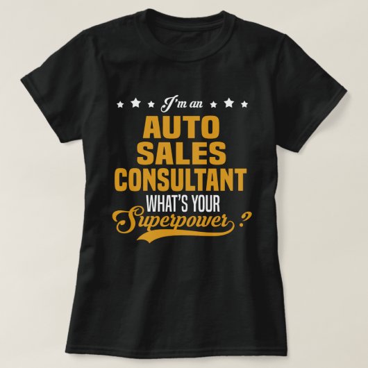 Auto Sales Consultant T-Shirt (Design vorne)