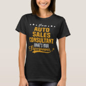 Auto Sales Consultant T-Shirt (Vorderseite)